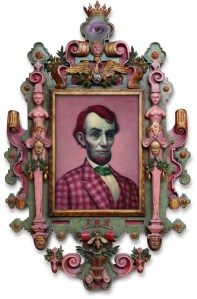Pink Lincoln by Mark Ryden, 22"x16" oil on canvas, 2010